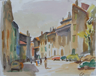 Carl Pflueger: Rovinij, Aquarell, 1980